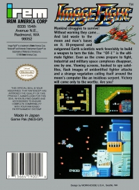 NES - Image Fight Box Art Back