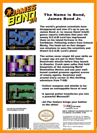 NES - James Bond Jr Box Art Back