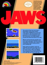 NES - Jaws Box Art Back