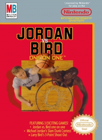 NES - Jordan vs Bird One on One Box Art Front