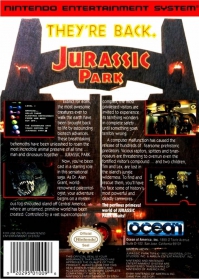 NES - Jurassic Park Box Art Back