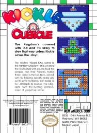 NES - Kickle Cubicle Box Art Back
