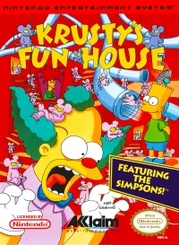 NES - Krusty's Fun House Box Art Front