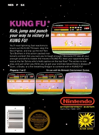NES - Kung Fu Box Art Back