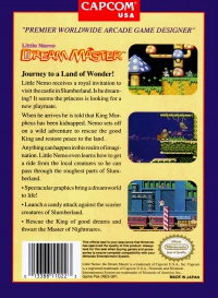 NES - Little Nemo The Dream Master Box Art Back