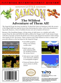 NES - Little Samson Box Art Back