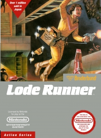 NES - Lode Runner Box Art Front