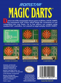 NES - Magic Darts Box Art Back