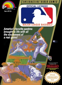 NES - Major League Baseball Box Art Front