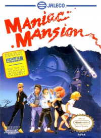 NES - Maniac Mansion Box Art Front