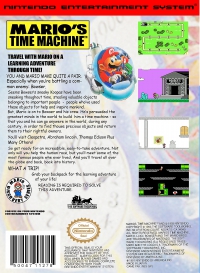 NES - Mario's Time Machine Box Art Back