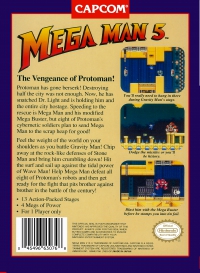 NES - Mega Man 5 Box Art Back