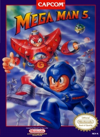 NES - Mega Man 5 Box Art Front