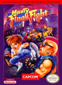 NES - Mighty Final Fight Box Art Front