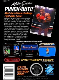 NES - Mike Tyson's Punch Out Box Art Back