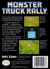 NES - Monster Truck Rally Box Art Back