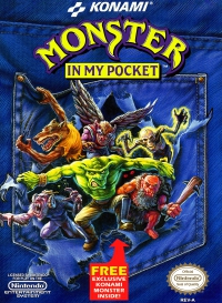 NES - Monster in My Pocket Box Art Front