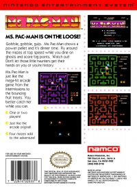 NES - Ms Pac Man Box Art Back