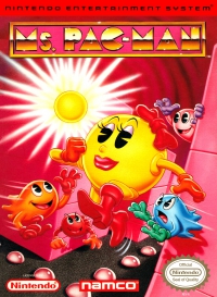 NES - Ms Pac Man Box Art Front