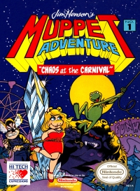 NES - Muppet Adventure Chaos at the Carnival Box Art Front