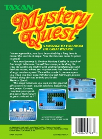 NES - Mystery Quest Box Art Back