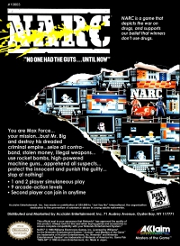 NES - NARC Box Art Back