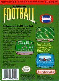 NES - NES Play Action Football Box Art Back