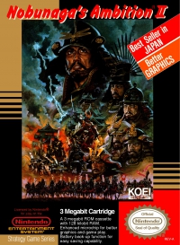 NES - Nobunaga's Ambition II Box Art Front