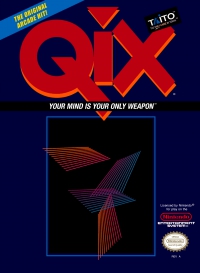 NES - Qix Box Art Front