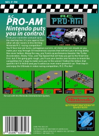 NES - RC Pro Am Box Art Back