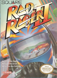 NES - Rad Racer II Box Art Front