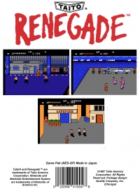 NES - Renegade Box Art Back