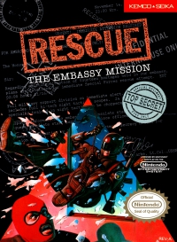 NES - Rescue The Embassy Mission Box Art Front