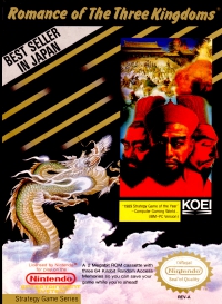 NES - Romance of the Three Kingdoms Box Art Front