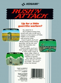 NES - Rush'n Attack Box Art Back