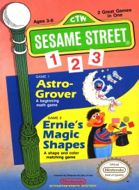 NES - Sesame Street 1 2 3 Box Art Front