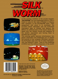 NES - Silkworm Box Art Back