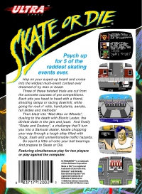 NES - Skate or Die Box Art Back