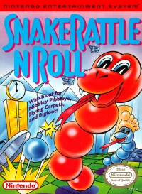 NES - Snake Rattle 'n' Roll Box Art Front