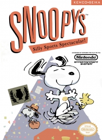 NES - Snoopy's Silly Sports Spectacular Box Art Front