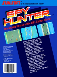 NES - Spy Hunter Box Art Back