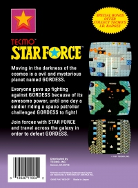 NES - Star Force Box Art Back