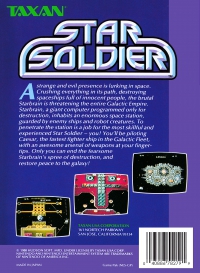 NES - Star Soldier Box Art Back