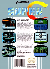 NES - Super C Box Art Back