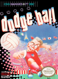 NES - Super Dodge Ball Box Art Front