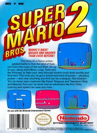 NES - Super Mario Bros 2 Box Art Back