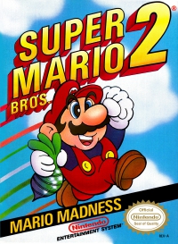 NES - Super Mario Bros 2 Box Art Front