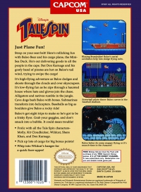 NES - TaleSpin Box Art Back