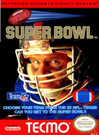 NES - Tecmo Super Bowl Box Art Front