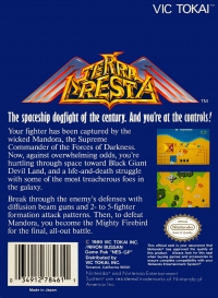 NES - Terra Cresta Box Art Back
